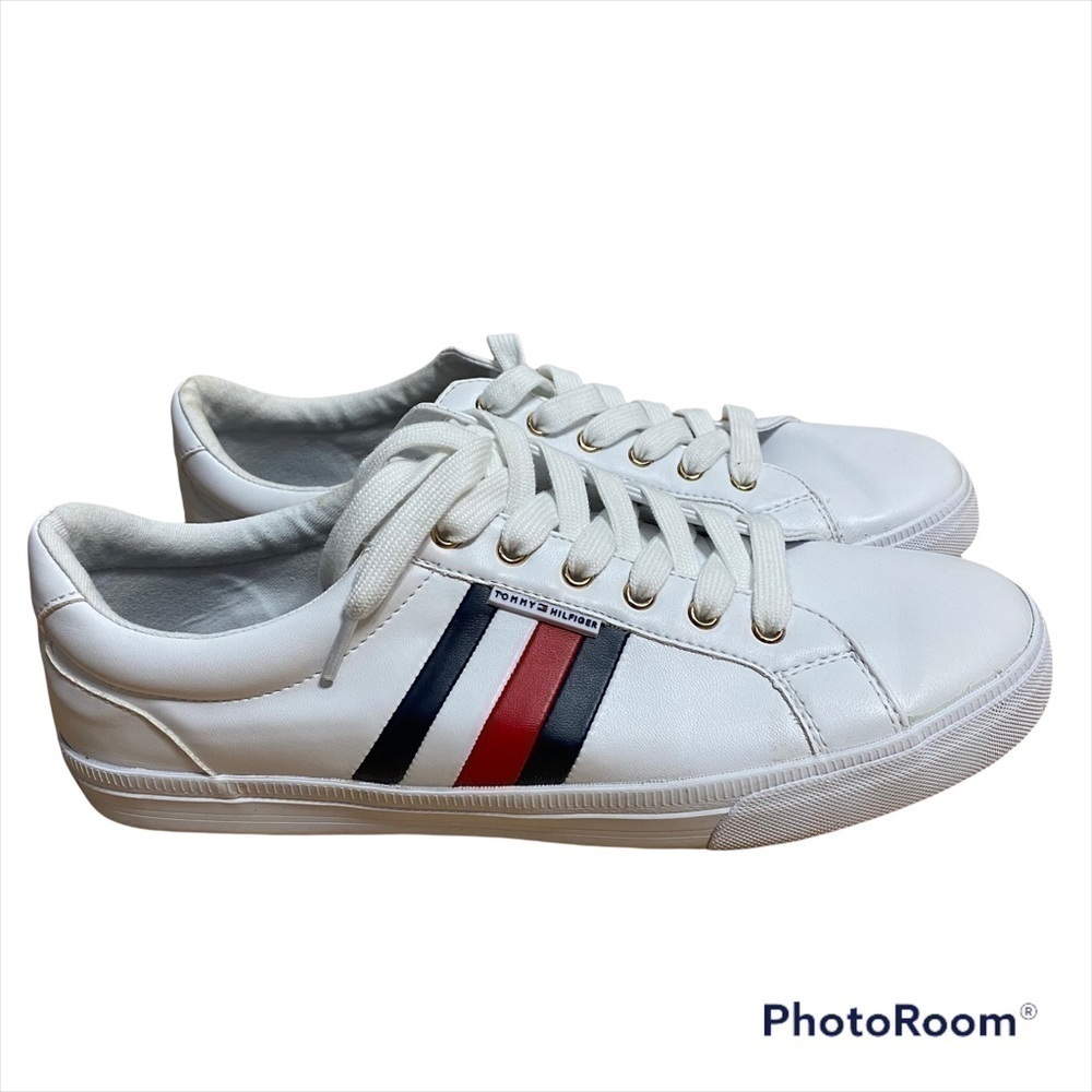 Tommy Hilfiger Sneakers Sz 10 Women’s Lightz Red White Blue Lace Up